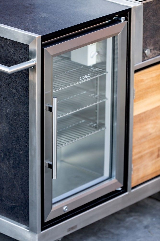 GAS-GRILLWAGEN BASIC TEAK-FRONT (Front Teak / Exkl. Grillgerät)