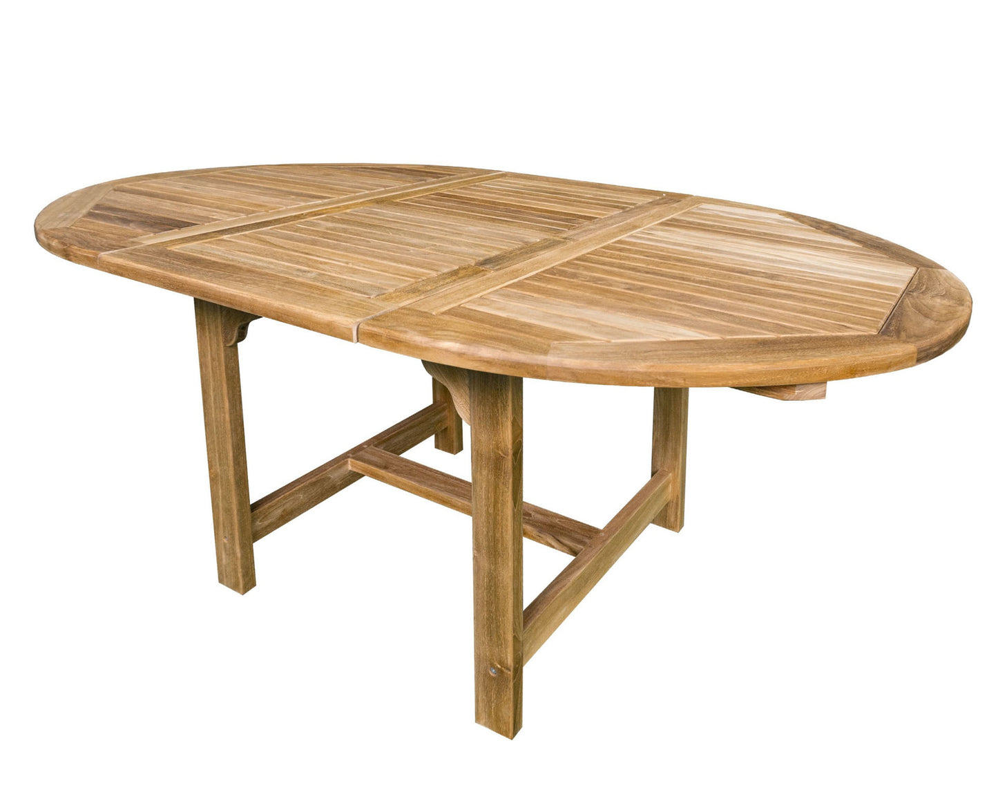 Gartentisch Riva Teak rund D=120cm /170cm H=75cm