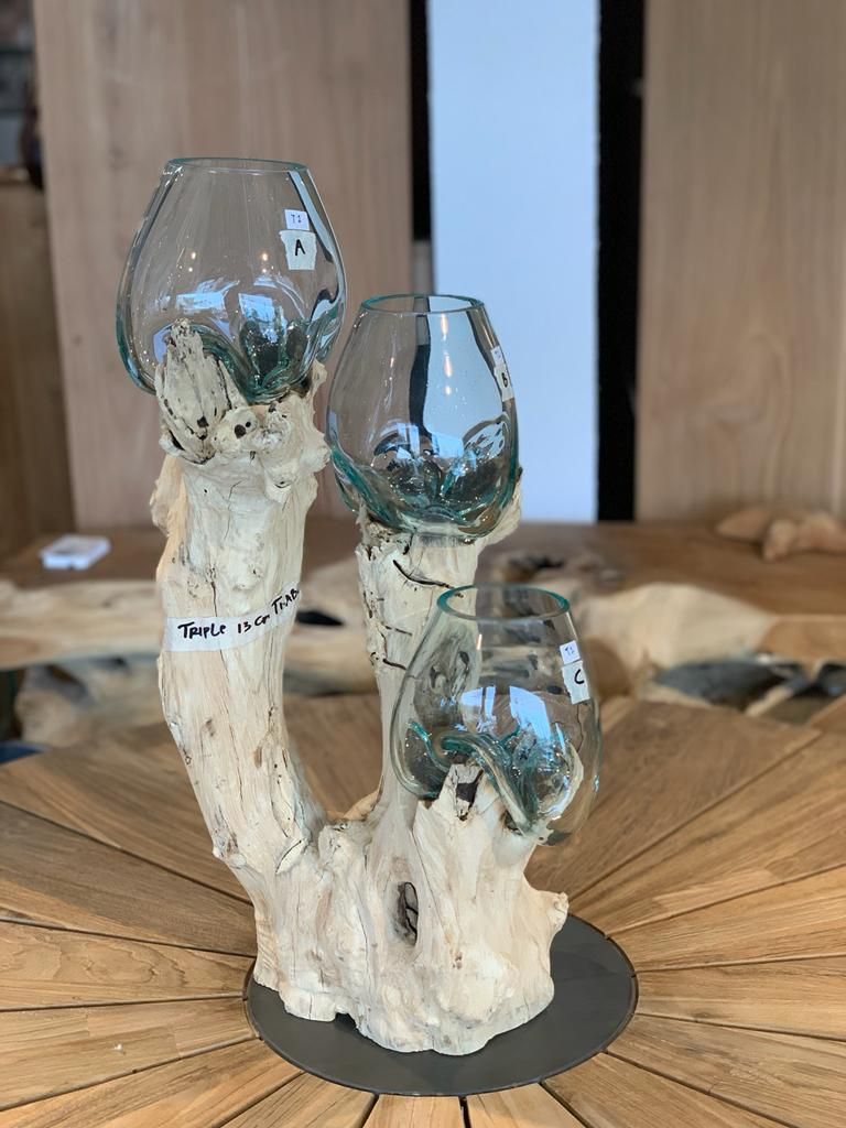 Dreier Vase Ständer klein