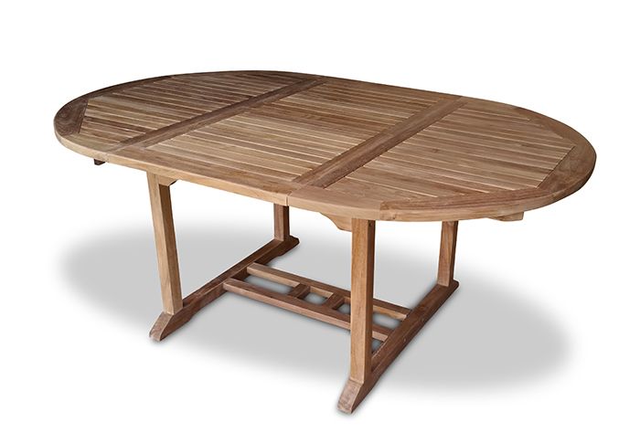 Gartentisch Oval, Massive Teak Tisch