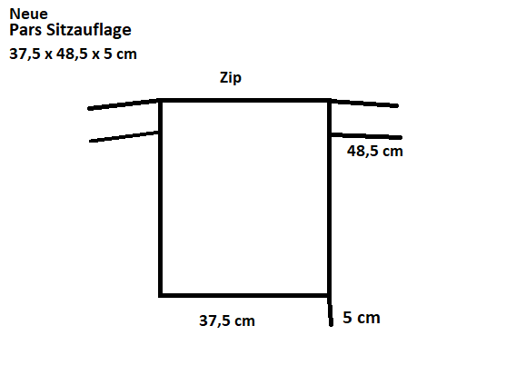 Sitzauflage für neue Pars Stapelstuhl
