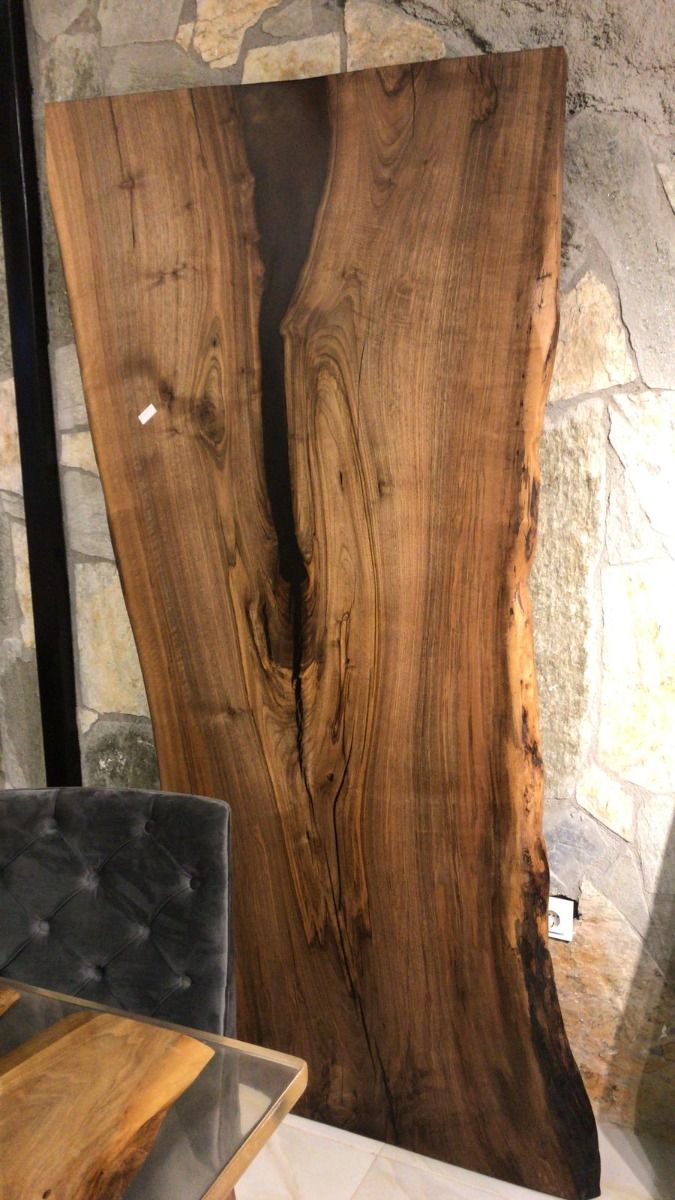 Nuss Tischplatte 217x98 cm