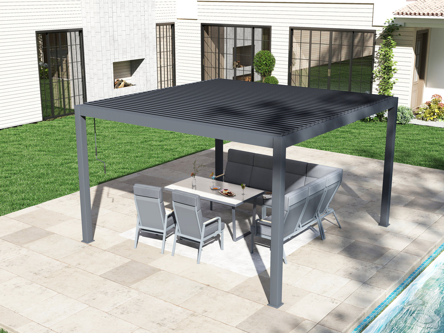 Eckbank Hochlehner Pro Set mit Teakholz arm