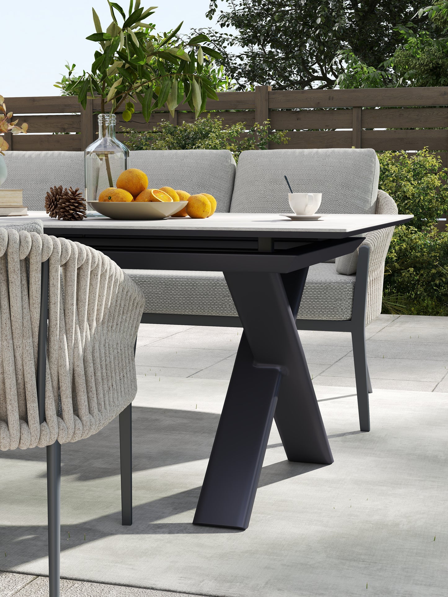 Luvia Essgruppe / dickes rope farbe: SAND