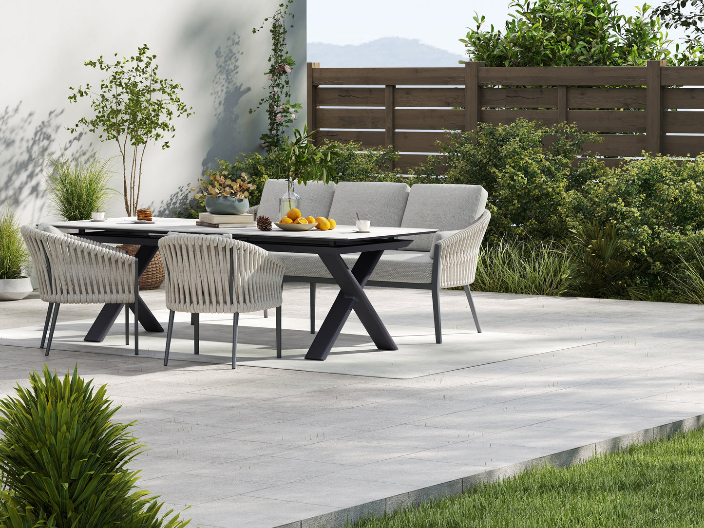 Luvia Essgruppe / dickes rope farbe: SAND