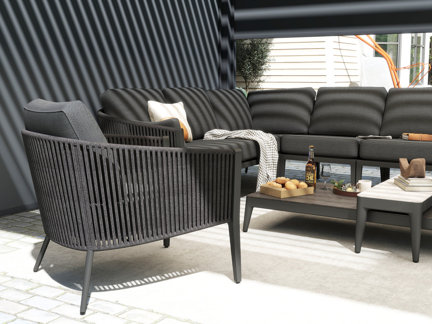 Luvia Lounge normal Rope Anthrazit