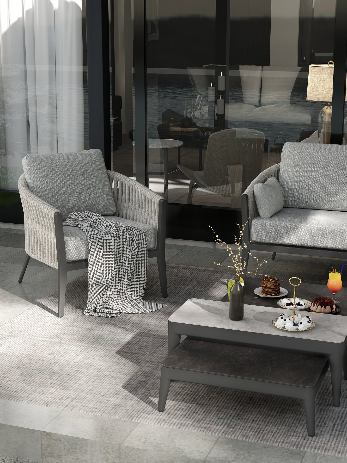 Luvia Lounge dickes Rope Sand