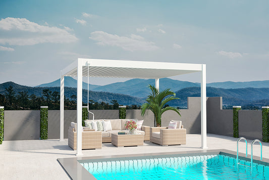 Elegance - Vollaluminium 3,6 x 4 Meter Weiß