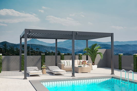 Elegance - Vollaluminium 5,3 x 3,6 Meter Anthrazit