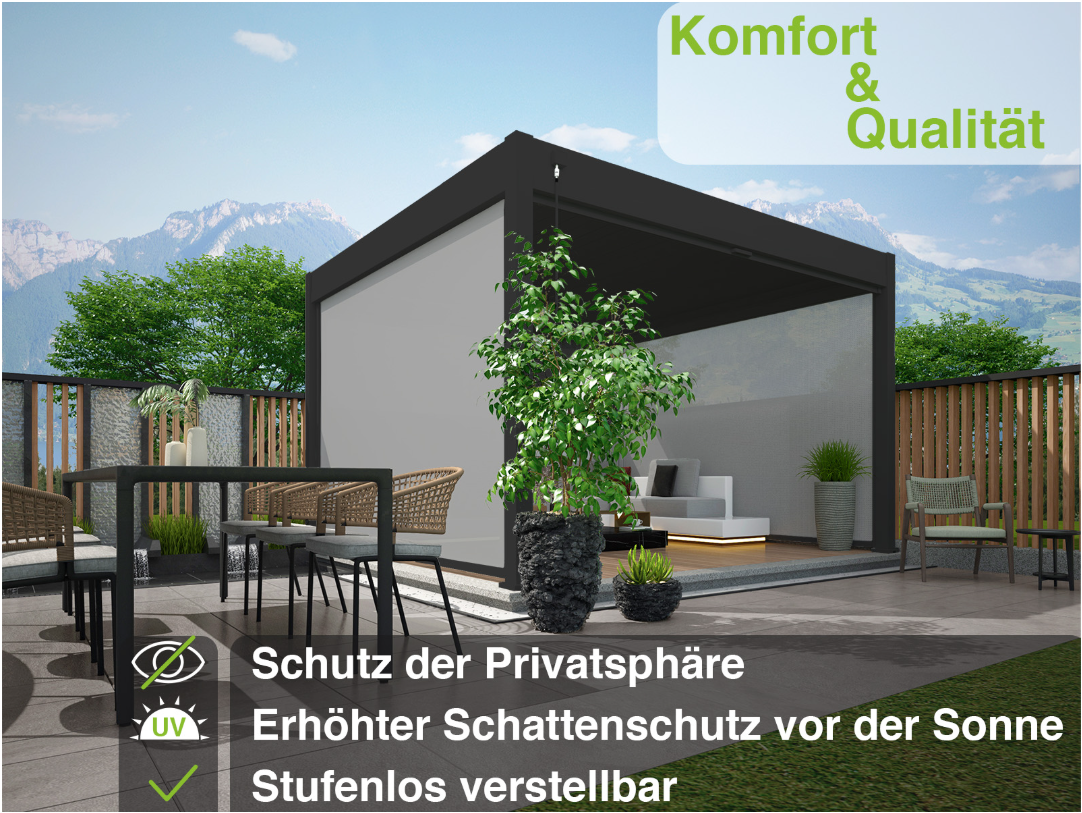 Seitenrollo für Elegance & Elegance Plus & Duo frame - Anthrazit