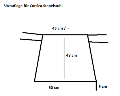Sitzauflage für Corsica