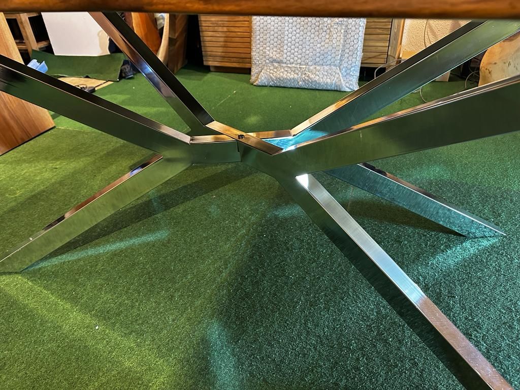 Spider Tischgestell-Chrom