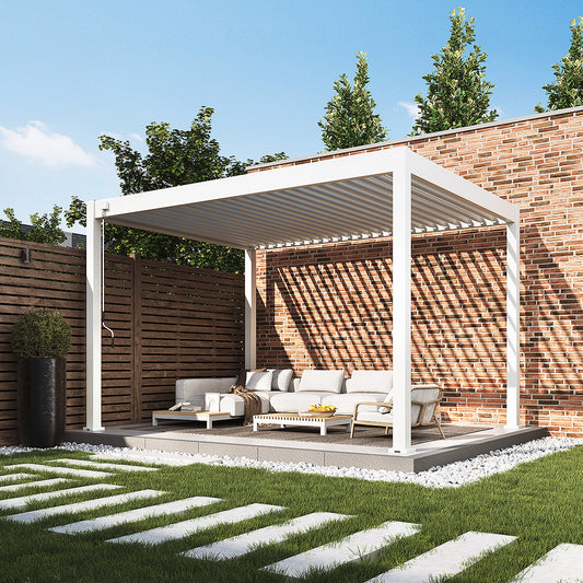 Elegance - Vollaluminium 4 x 3 Meter Weiß
